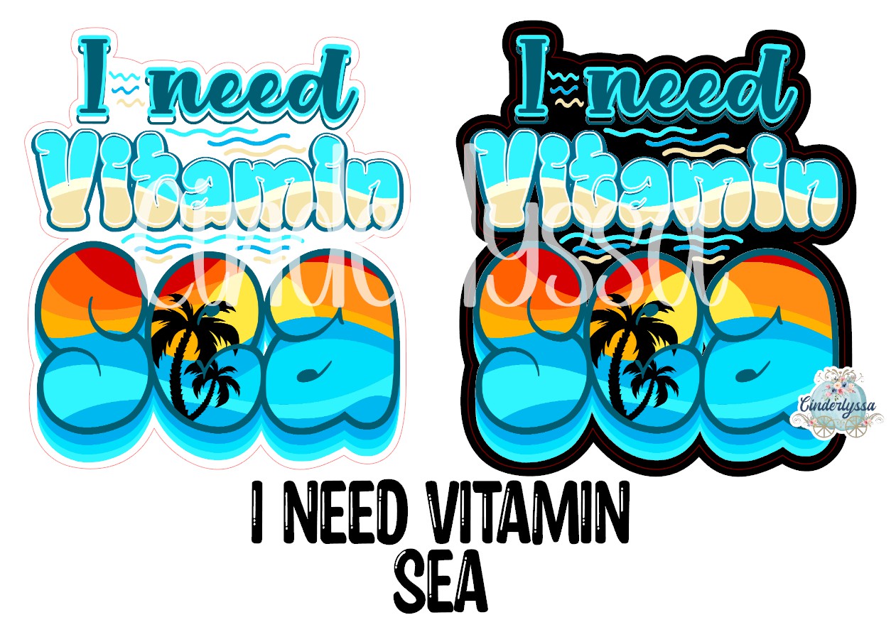 I Need Vitamin Sea for Cardstock Silicone Mold, Aroma Bead Molds, Premium Cardstock Images