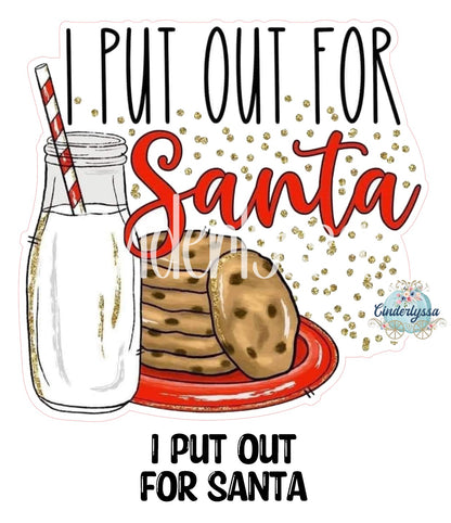 VENT CLIP: I Put Out For Santa Christmas Two Cavity Small Vent Clip Size Cardstock Silicone Mold, Aroma Bead Molds, Premium Cardstock Images