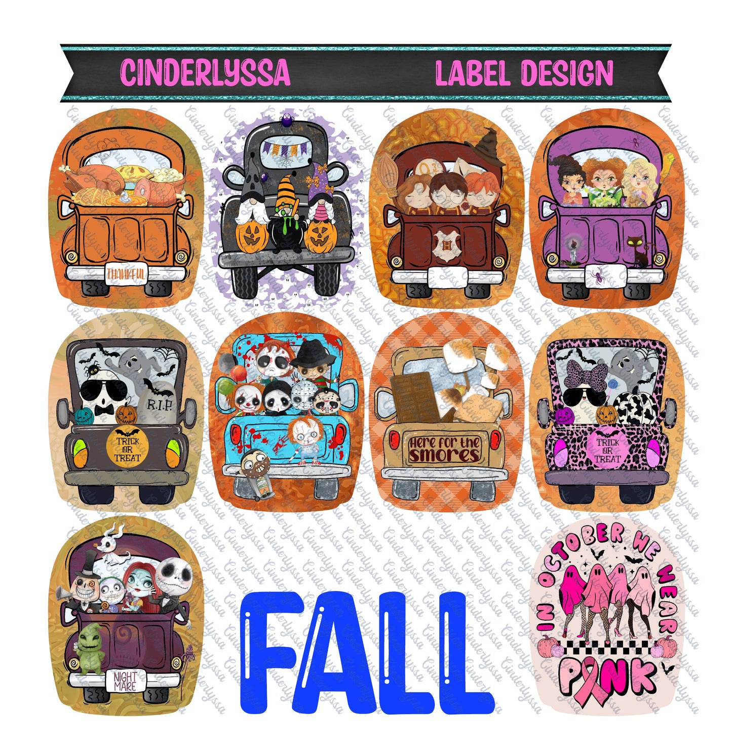 Label Design: Fall Cardstock Silicone Mold, Aroma Bead Molds, Car Freshies, Premium Cardstock Images