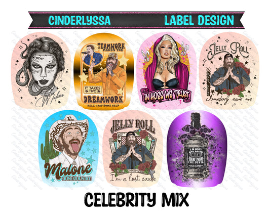 Label Design: Celebrity Mix Cardstock Silicone Mold, Aroma Bead Molds, Car Freshies, Premium Cardstock Images