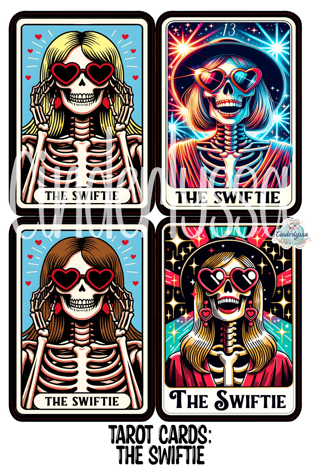 Tarot Cards: The Swiftie Dual Cavity Cardstock Silicone Mold, Aroma Bead Molds, Premium Cardstock Images