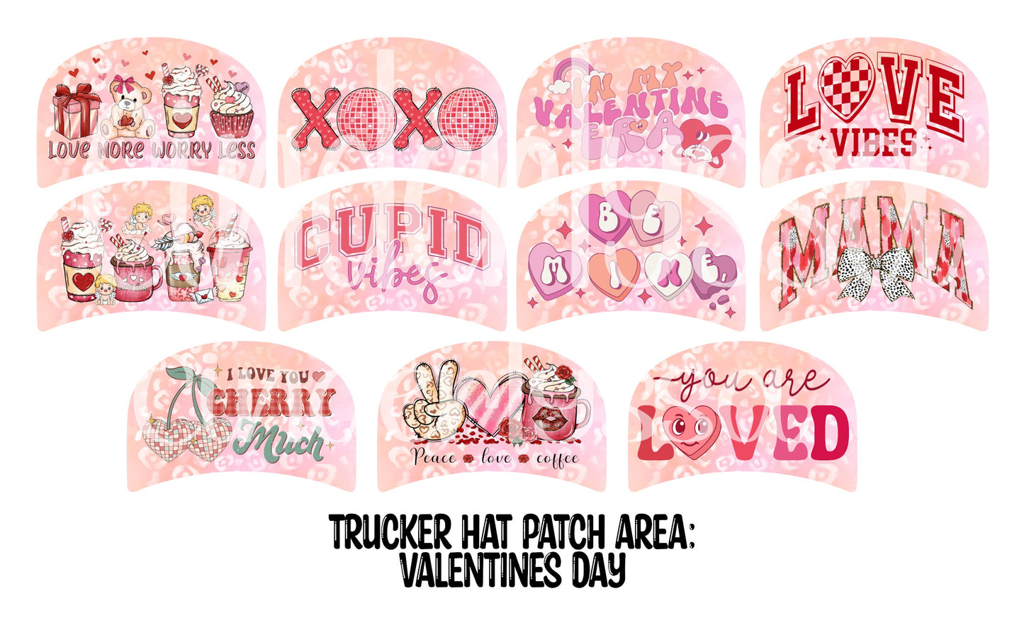 Trucker Hat: Valentines Day Theme Mix Cardstock Silicone Mold, Aroma Bead Molds, Premium Cardstock Images