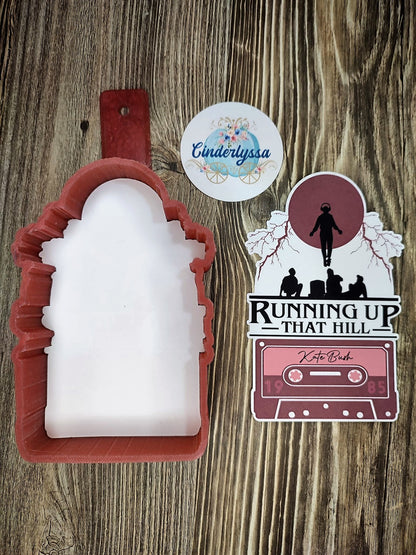 Stranger Things Running Up That Hill Cardstock Silicone Mold, Aroma Bead Molds, Premium Cardstock Images