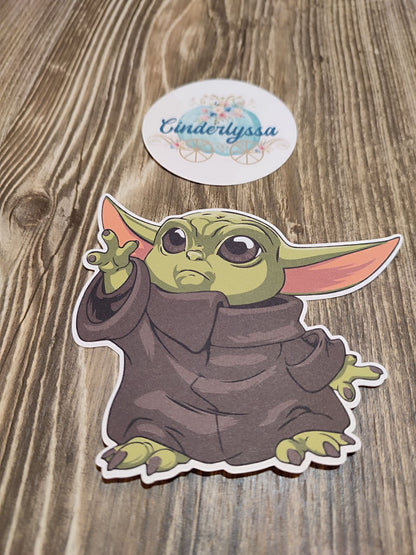 Baby Yoda: Mandalorian Jedi Power Cardstock Silicone Mold, Aroma Bead Molds, Premium Cardstock Images