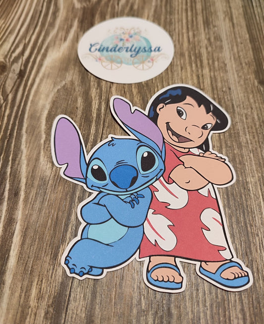 Stitch 2: Lilo and Stitch Together Cardstock Silicone Mold, Aroma Bead Molds, Premium Cardstock Images
