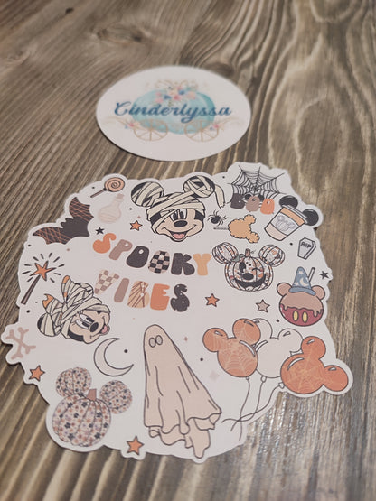 Magical Spooky Vibes: Style 1 Halloween Cardstock Silicone Mold, Aroma Bead Molds, Premium Cardstock Images