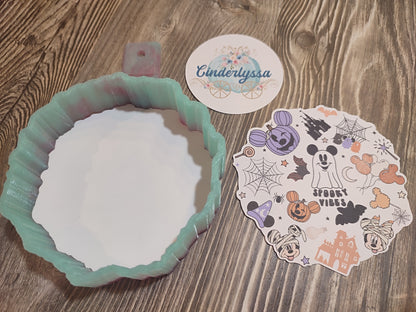 Magical Spooky Vibes: Style 2 Halloween Cardstock Silicone Mold, Aroma Bead Molds, Premium Cardstock Images