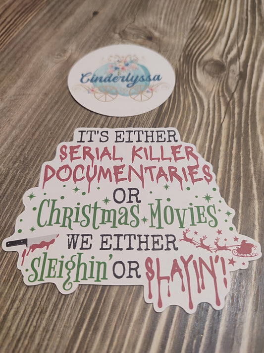 Sleighin' or Slayin' Movies Large Cardstock Silicone Mold, Aroma Bead Molds, Premium Cardstock Images