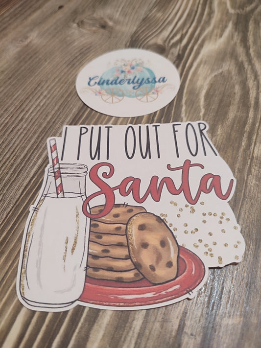 I Put Out for Santa Christmas Cardstock Silicone Mold, Aroma Bead Molds