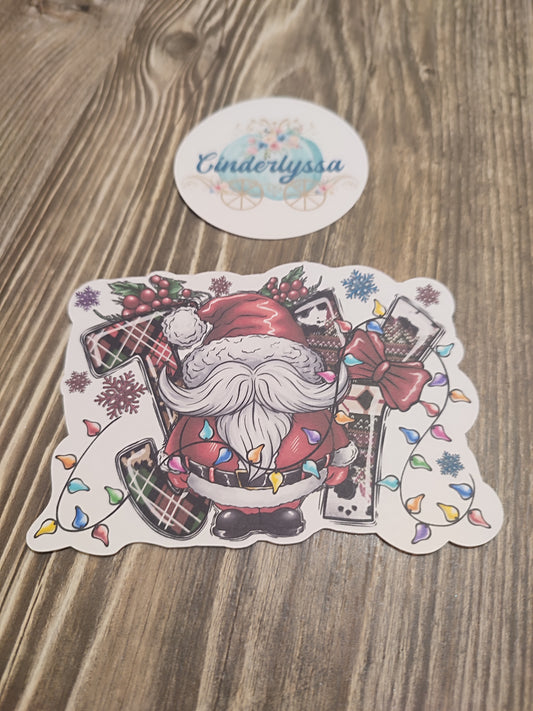 Santa Joy with Lights Cardstock Silicone Mold, Aroma Bead Molds