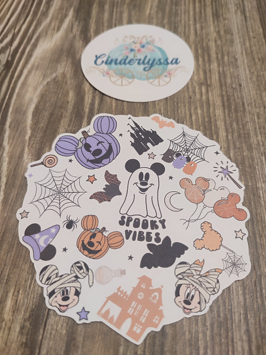 Magical Spooky Vibes: Style 2 Halloween Cardstock Silicone Mold, Aroma Bead Molds, Premium Cardstock Images