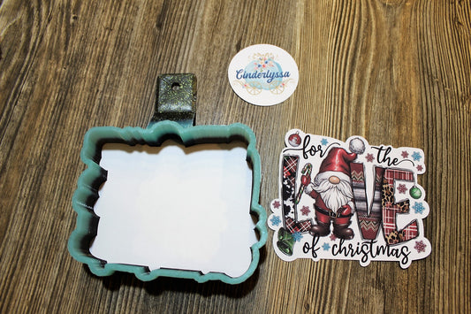 For the Love of Christmas Santa Gnome Cardstock Silicone Mold, Aroma Bead Molds