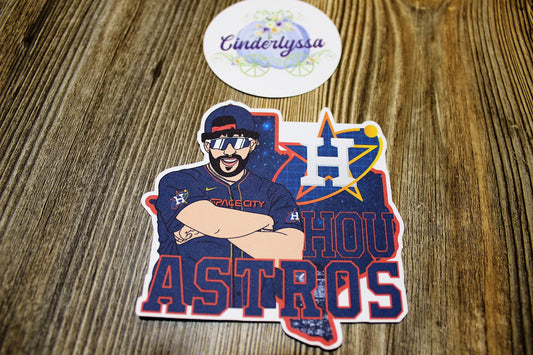 Bad Bunny Houston Astros Cardstock Silicone Mold, Aroma Bead Molds, Premium Cardstock Images