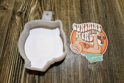 Sunshine on my Mind for Cardstock Silicone Mold, Aroma Bead Molds, Premium Cardstock Images