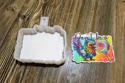 Rooster Sucker Cardstock Silicone Mold, Premium Cardstock Images