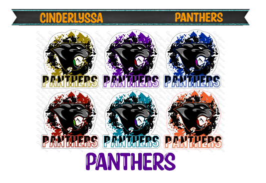 Panthers & Colorful Sloth "Don't Rush Me" Universal Cardstock Silicone Mold, Aroma Bead Molds,Car Freshener Mold,Premium Cardstock Images