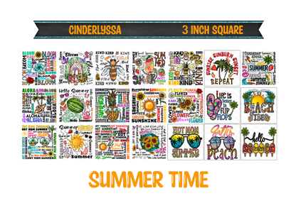 3 inch Square: Summertime Cardstock/Picture With Beveled Edge Cardstock Silicone Mold, Aroma Bead Molds