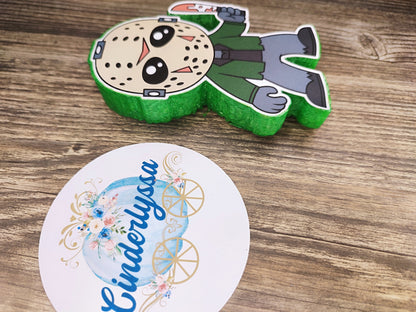 Jason Halloween Scary Horror Movie Cardstock Silicone Mold, Aroma Bead Molds