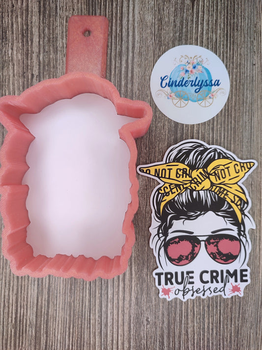 True Crime Obsessed Cardstock Silicone Mold, Aroma Bead Molds, Murder, ID Channel, Premium Cardstock Images