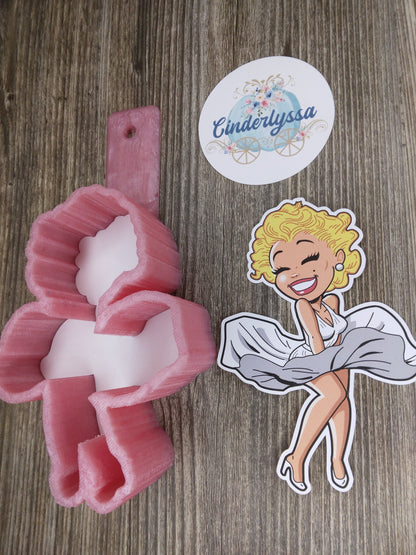 Large Marilyn Cardstock Silicone Mold, Aroma Bead Molds, Vent Clip, Premium Cardstock Images