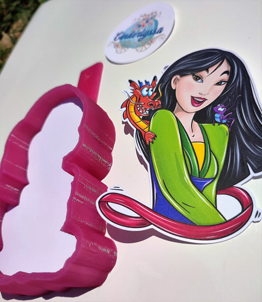 Princess Mulan: Mushu, Dragon, Khan, Cri-kee, Captain Shang Cardstock Silicone Mold, Aroma Bead Molds, Premium Cardstock Images