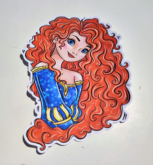 Princess Merida: Brave, Wisps, Ring of Stones, Elinor Bear Cardstock Silicone Mold, Aroma Bead Molds, Premium Cardstock Images