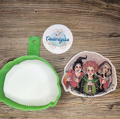 Hocus Pocus Sisters: I Put a Spell on You Cardstock Silicone Mold, Aroma Bead Molds, Premium Cardstock Images