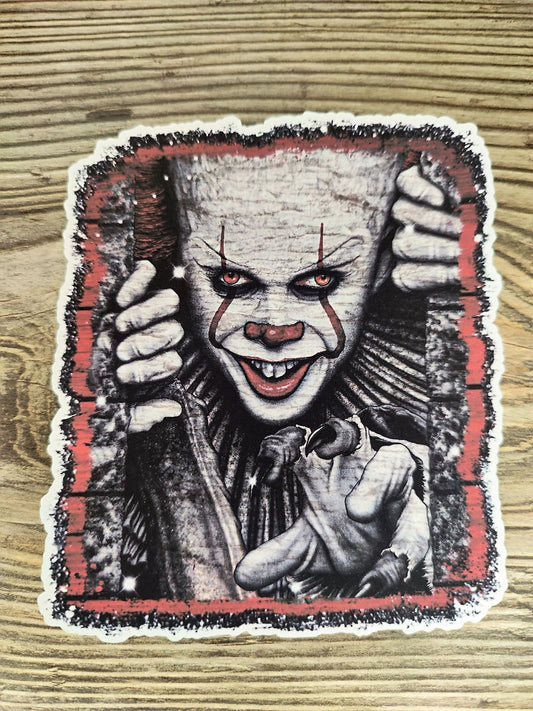 Pennywise Clown/IT/Horror Movie rectangle Cardstock Silicone Mold, Aroma Bead Molds