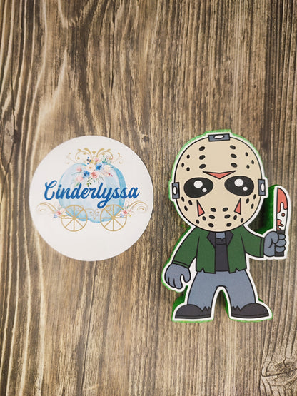 Jason Halloween Scary Horror Movie Cardstock Silicone Mold, Aroma Bead Molds