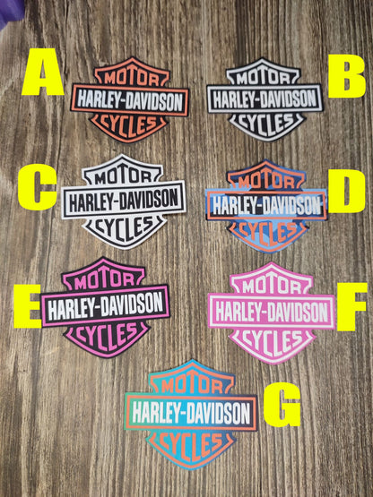 Vent Clip Size: Dual Cavity Small HD/Motorcycle Logo With Multiple Colors for a Silicone Mold, Vent Clip size