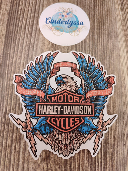 Eagle Harley Davidson Biker Cardstock Silicone Mold, Aroma Bead Molds