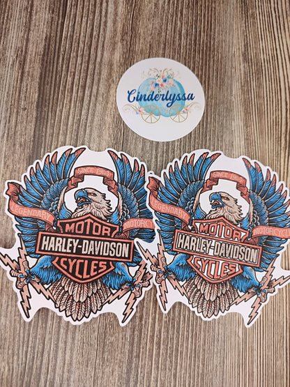 Eagle Harley Davidson Biker Cardstock Silicone Mold, Aroma Bead Molds