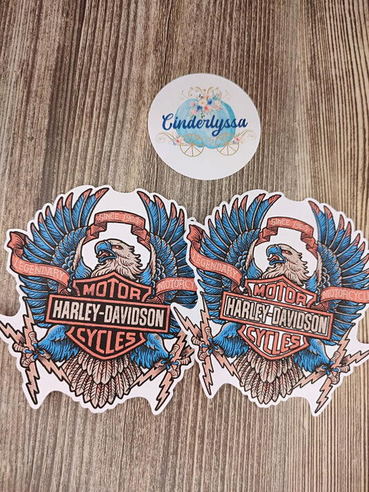 Eagle Harley Davidson Biker Cardstock Silicone Mold, Aroma Bead Molds