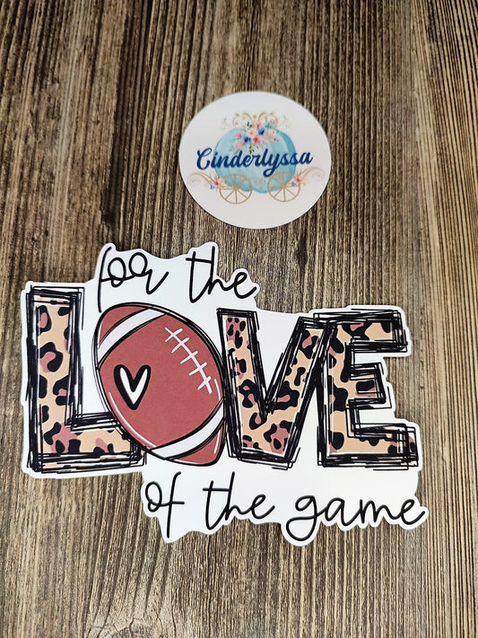 Football: For the Love of the game leopard Cardstock Silicone Mold, Aroma Bead Molds, Premium Cardstock Images