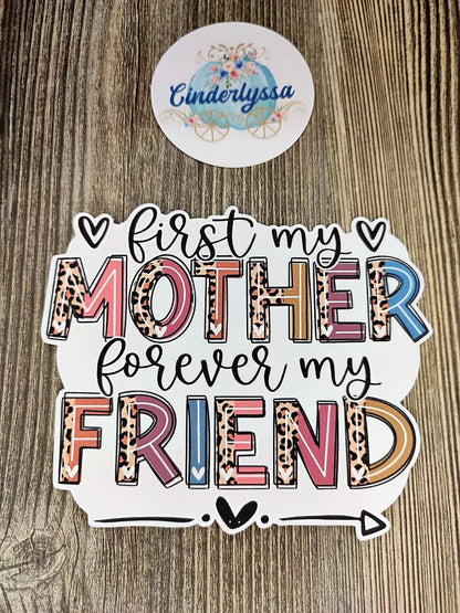 First My Mother Forever My Friend Leopard Print Cardstock Silicone Mold, Aroma Bead Molds, Premium Cardstock Images