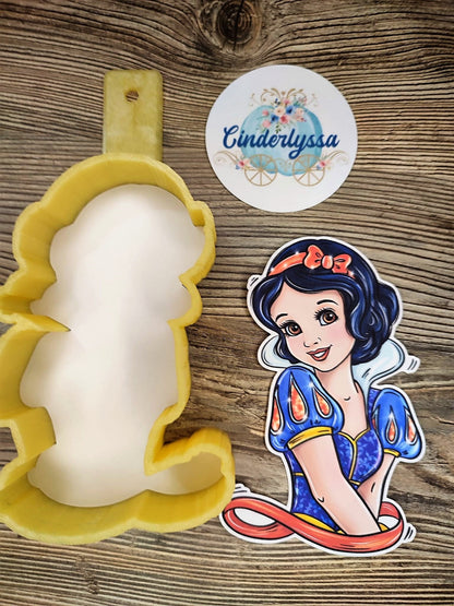Princess Snow White: Seven Dwarfs, Evil Queen, Magic Mirror Cardstock Silicone Mold, Aroma Bead Molds, Premium Cardstock Images