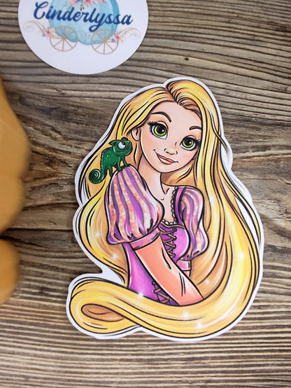 Princess Rapunzel: Golden Hair, Floating Lights, Flynn Rider Cardstock Silicone Mold, Aroma Bead Molds, Premium Cardstock Images