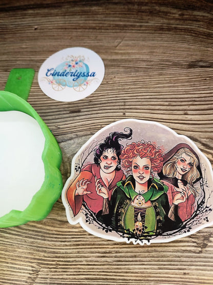 Hocus Pocus Sisters: I Put a Spell on You Cardstock Silicone Mold, Aroma Bead Molds, Premium Cardstock Images