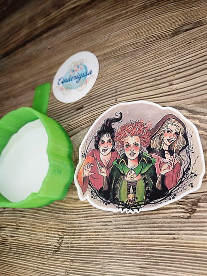 Hocus Pocus Sisters: I Put a Spell on You Cardstock Silicone Mold, Aroma Bead Molds, Premium Cardstock Images