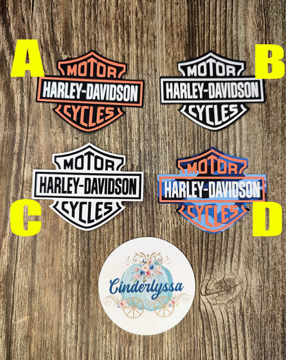 Vent Clip Size: Dual Cavity Small HD/Motorcycle Logo With Multiple Colors for a Silicone Mold, Vent Clip size