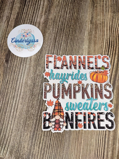 Fall: Flannels, Hayride, Sweaters, Bonfire, Pumpkins Halloween Cardstock Silicone Mold, Aroma Bead Molds, Premium Cardstock Images