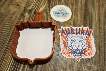 Auburn War Eagle Silicone Mold, Aroma Bead Molds, Car Freshener Mold, Premium Cardstock Images