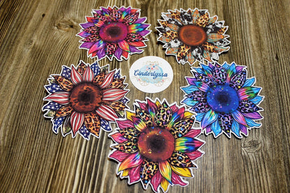Sunflowers Style 1: Fruit, Tie Dye, Leopard, Plaid, animal Silicone Mold, Aroma Bead Molds, Car Freshener Mold, Premium Cardstock Images