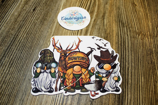 Hunting Gnomes: Deer Season, Duck Hunting, Shotgun Season Silicone Mold, Aroma Bead Molds, Car Freshener Mold, Premium Cardstock Images