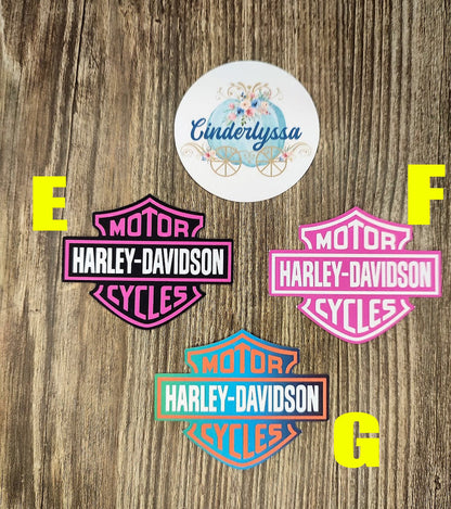 Vent Clip Size: Dual Cavity Small HD/Motorcycle Logo With Multiple Colors for a Silicone Mold, Vent Clip size