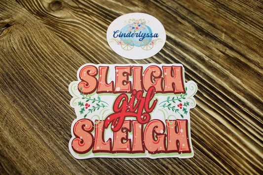 Sleigh Girl Sleigh Christmas Silicone Mold, Aroma Bead Molds, Car Air Freshener Mold