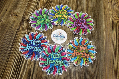 Sunflowers: Style 3 - Leopard, Peace Sign, Mom, Hello Spring Silicone Mold, Aroma Bead Molds, Car Freshener Mold, Premium Cardstock Images