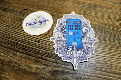 Doctor Who Tardis, Dr Who Police Box Time Machine Silicone Mold, Aroma Bead Molds, Car Freshener Mold, Premium Cardstock Images