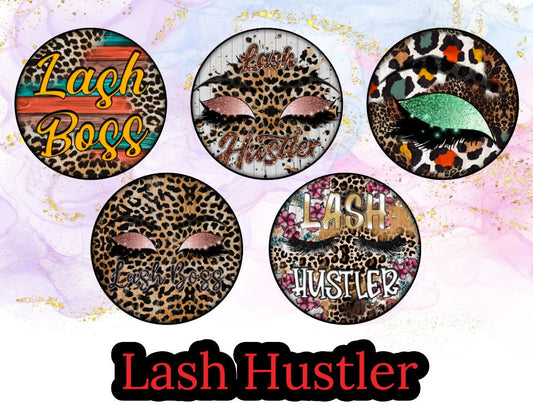 3 inch Round Lash Hustler Cardstock Only for freshies -NO MOLD: Silicone Mold, for Aroma Bead Molds, Car Freshener, Premium Cardstock Images