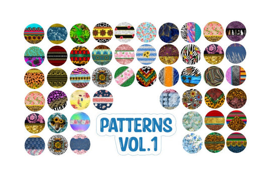 3 inch Round Patterns Vol. 1 Cardstock for freshies: Silicone Mold, for Aroma Bead Molds, Car Freshener, Premium Cardstock Images